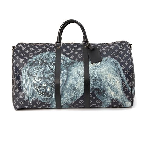 Louis Vuitton x Chapman Brothers Monogram Savane Ink Keepall 